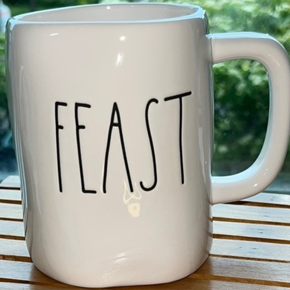 Rae Dunn Other - Rae Dunn White 'FEAST' Mug